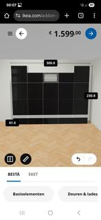 Zeer groot ikea besta wandmeubel., Ophalen, Gebruikt, 25 tot 50 cm, 200 cm of meer
