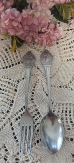 Leuk vintage kinderbestek, lepel, vork, Nutricia, Antiek en Kunst, Ophalen of Verzenden