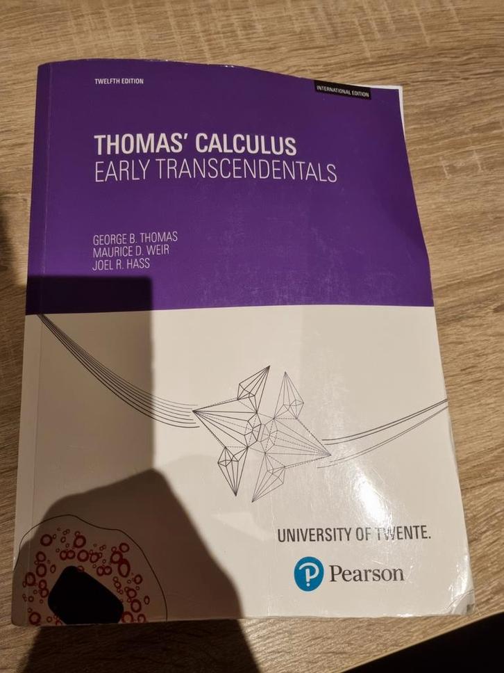 Thomas' Calculus, Early Transcendentals - UTwente, Boeken, Studieboeken en Cursussen, Ophalen of Verzenden