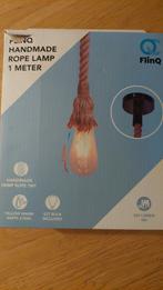 FlinQ Hanglamp Touw - Nieuw in doos!, Ophalen, Hout, Nieuw, 75 cm of meer