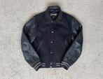 Schott NYC Varsity/ Baseball jacket, Ophalen of Verzenden, Zo goed als nieuw, Zwart