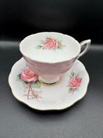 Vintage Queen Elizabeth Rozen Theekop en Schotel, Ophalen of Verzenden