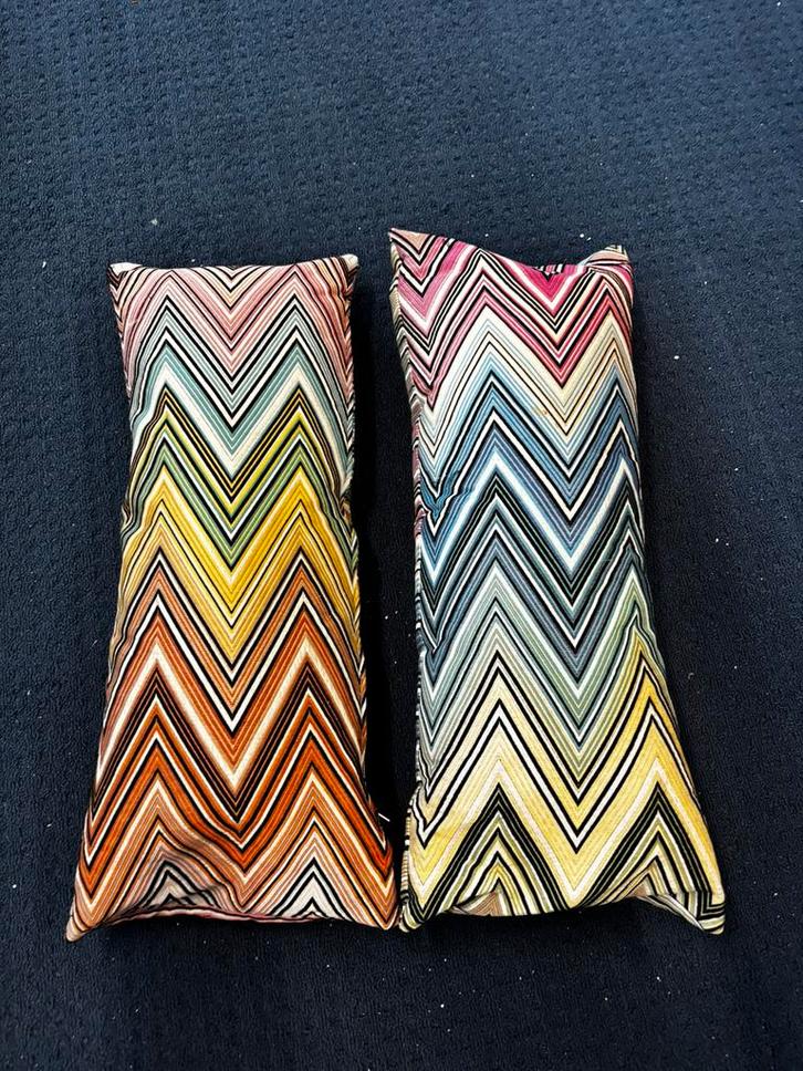 ZGAN! Kussens 2 stuks kleurrijk 65 cm x 28 cm €17,99, Huis en Inrichting, Woonaccessoires | Kussens, Zo goed als nieuw, Overige kleuren