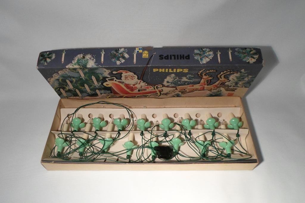 Vintage Philips Kerstboomverlichting 16 Lampjes, Diversen, Kerst, Ophalen of Verzenden, Zo goed als nieuw