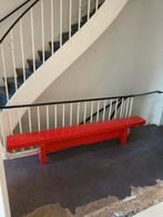 Piet Hein Eek One beam bench / Enkele balkenbank rood, Ophalen, Minder dan 75 cm, Nieuw, Rechte bank