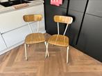 Twee retro vintage formica stoelen set, Ophalen, Zo goed als nieuw, Twee
