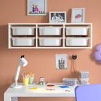 IKEA TROFAST Wandopberger Wit + Lades (2 stuks), Ophalen, Zo goed als nieuw, Minder dan 150 cm, Minder dan 100 cm