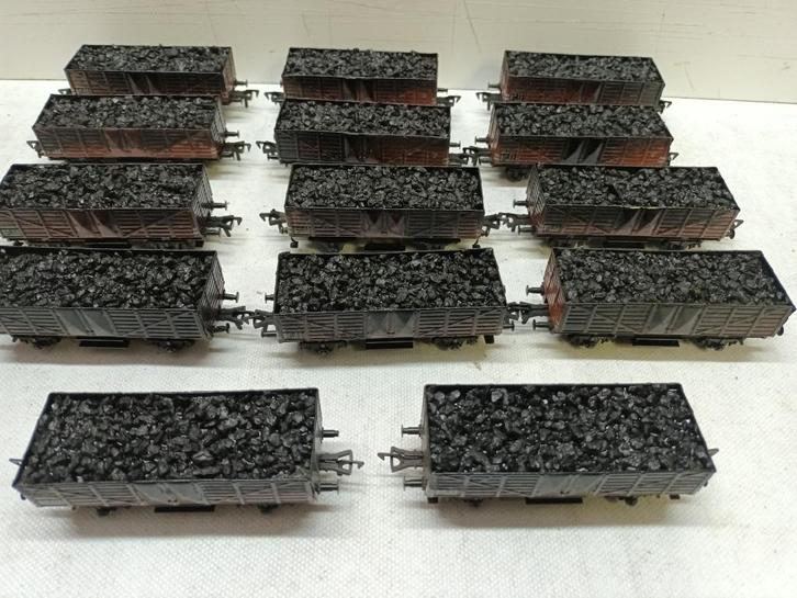 FLEICHMANN  10  X  KOLEN WAGONNETJES  A 4,50 EURO PER STUK, Hobby en Vrije tijd, Modeltreinen | H0, Gebruikt, Treinset, Gelijkstroom