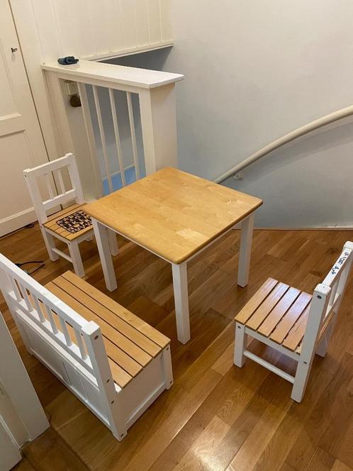 Kindermeubelset te koop, Kinderen en Baby's, Kinderkamer | Tafels en Stoelen, Gebruikt, Tafel(s) en Stoel(en), Ophalen