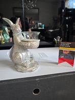 Schattige zilveren konijnen kandelaar, Ophalen of Verzenden, Nieuw