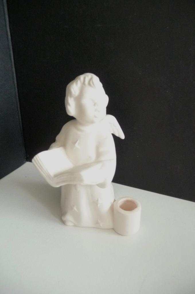 KLEINE GOEBEL KERST ENGEL ALS KAARS STANDAARD/KIND AAN TAFEL, Diversen, Kerst, Zo goed als nieuw, Verzenden