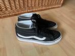 Vans zwarte leren hoge gympen mt 38,5 izgs, Zwart, Ophalen of Verzenden, Sneakers of Gympen, Gedragen