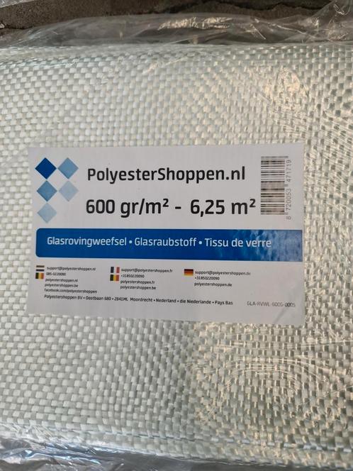 Rovingweefsel 600 gr/m2 polyester mat weefsel glasweefsel, Watersport en Boten, Accessoires en Onderhoud, Nieuw, Onderhoud en Reparatie