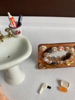 Complete wastafel en spiegel, Ophalen of Verzenden, Zo goed als nieuw, Poppenhuis