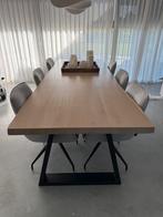 Table du sud Eettafel eikenhout met stalen onderstel, Ophalen, Eikenhout, 200 cm of meer, 50 tot 100 cm
