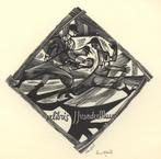 0749 Ex Libris Nederland : Lou Strik, 1957, Antiek en Kunst, Kunst | Etsen en Gravures, Verzenden
