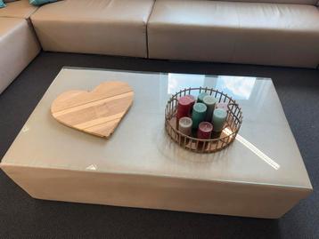 Moderne bank 480 cm bij 270 cm incl salontafel Glasplaat beschikbaar voor biedingen