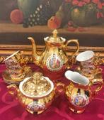 Gemerkt oud mokka servies compleet kofie / theeservies, Antiek en Kunst, Ophalen of Verzenden