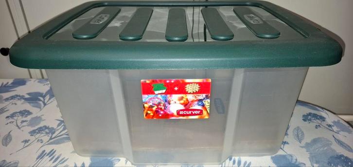 Curver Kerstballenbox - Opbergdoos voor Kerstballen, Huis en Inrichting, Woonaccessoires | Kisten, Zo goed als nieuw, Minder dan 50 cm