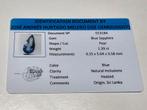 IGE saffier blauw 1,39ct, Ophalen of Verzenden, Zo goed als nieuw