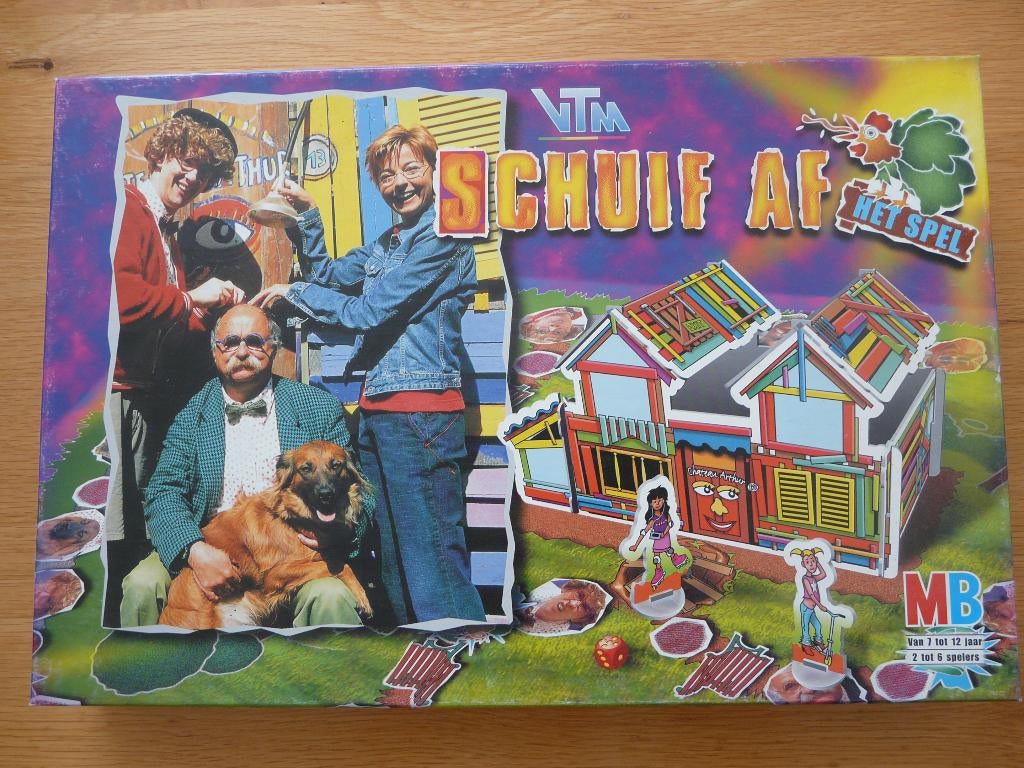 Schuif af, het spel van MB, Hobby en Vrije tijd, Gezelschapsspellen | Bordspellen, Vijf spelers of meer, Ophalen of Verzenden
