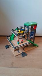 Houten Garage met Treinbaan, Ophalen of Verzenden, Zo goed als nieuw, Jongen of Meisje
