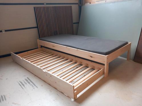 Bed Ivan 90x200+ onderschuifbed of laden, Kinderen en Baby's, Kinderkamer | Bedden, Nieuw, 180 cm of meer, 85 tot 100 cm, Lattenbodem