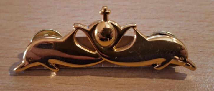 Brevet Onderzeedienst Kon.Marine "Flipper"., Verzamelen, Militaria | Algemeen, Marine, Embleem of Badge, Nederland, Ophalen of Verzenden