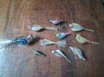 nostalgische glazen kerstbal vogeltjes met schade / 10 stuks, Ophalen, Gebruikt