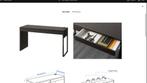 Ikea MICKE Bureau, zwartbruin, 142x50 cm, Huis en Inrichting, Bureaus, Ophalen, Zo goed als nieuw, Bureau