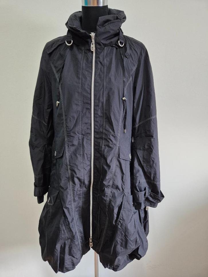 Jas63 - Zwarte Easy Comfort herfst jas maat XL (1), Kleding | Dames, Jassen | Winter, Zo goed als nieuw, Maat 46/48 (XL) of groter