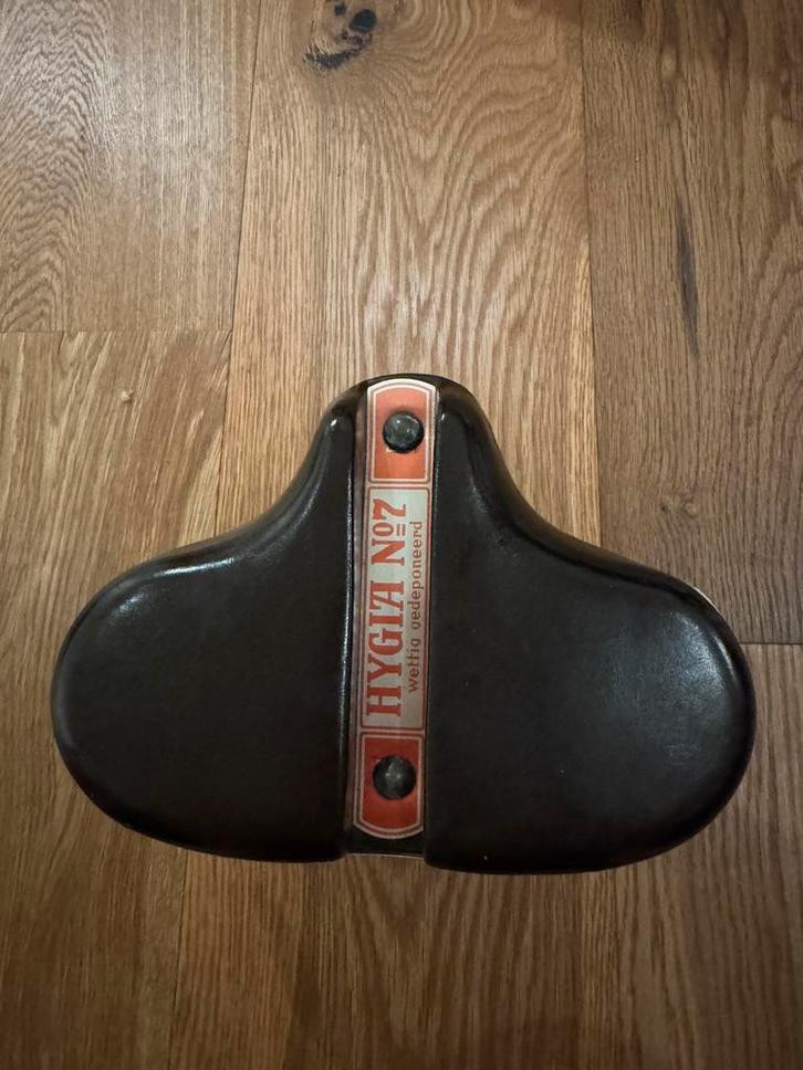 Mooie vintage Hygia No. 7 fiets-zadel, Fietsen en Brommers, Fietsonderdelen, Zo goed als nieuw, Zadel, Ophalen of Verzenden