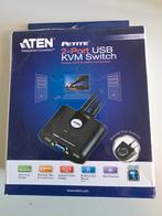 ATEN Petite CS22U 2-Port USB KVM Switch, Ophalen of Verzenden, Zo goed als nieuw