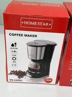 Homestar Filter koffiezetapparaat HS-COF01 1,2L 1000W Nieuw, Afneembaar waterreservoir, Gemalen koffie, 10 kopjes of meer, Ophalen of Verzenden