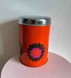 Vintage oranje brabantia voorraadbus blik oude blikken, Ophalen of Verzenden, Gebruikt, Overige