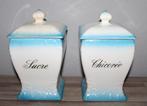 SALE Set Antieke Franse voorraadpotten Sucre en Chicorée, Antiek en Kunst, Ophalen of Verzenden