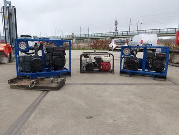 Knikmops vacuümunit 40 m3 en 100 m3 hydraulisch en benzine beschikbaar voor biedingen