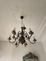 Grote messing kroonluchter - 12 lampen, Huis en Inrichting, Ophalen, Gebruikt, Metaal, Hollandse Kaarsenkroon / Barok Revival