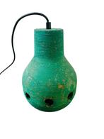 Groene vintage retro hanglamp keramiek jaren 70, Huis en Inrichting, Lampen | Hanglampen, Overige materialen, Gebruikt, Geen, Vintage retro midcentury