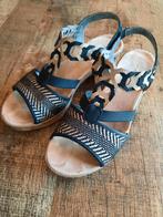 Rieker sandalen zwart/beige, Kleding | Dames, Schoenen, Ophalen, Zo goed als nieuw, Zwart, Sandalen of Muiltjes