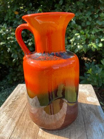 West Germany Vaas Oranje Vintage beschikbaar voor biedingen