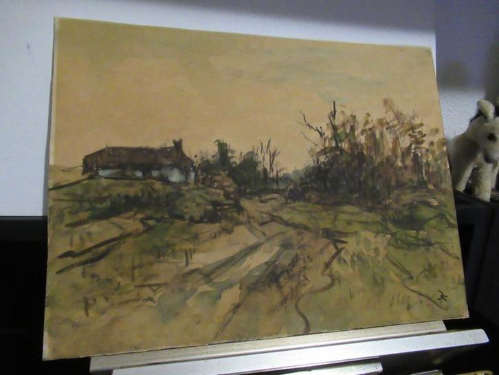 Jan Costerus  - Groninger Ploeg, Antiek en Kunst, Kunst | Schilderijen | Klassiek, Ophalen of Verzenden