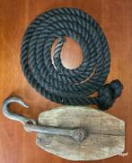 Oude Katrol met Touw, Ophalen of Verzenden