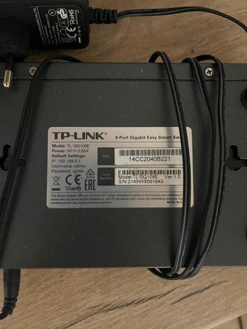 TP-Link TL-SG108E Gigabit Switch - 8 Poorten beschikbaar voor biedingen