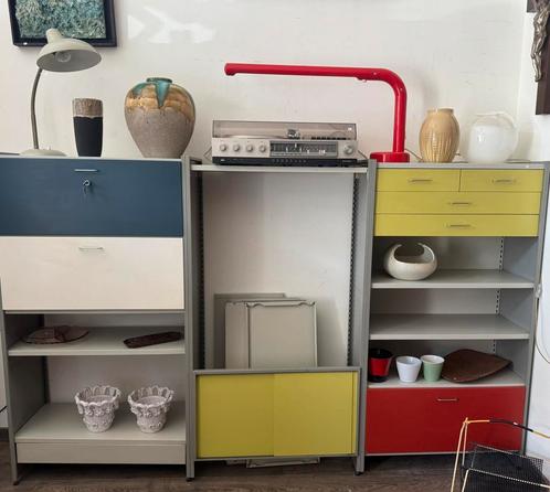 Vintage Cordemeyer stalen meubel Gispen, Antiek en Kunst, Kunst | Designobjecten, Ophalen