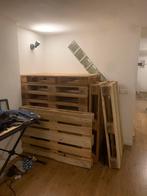 12 gloednieuwe pallets, perfect voor bed, Doe-het-zelf en Verbouw, Hout en Planken, Ophalen