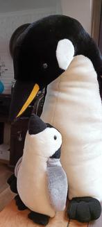 Pinguin met jong knuffel 60 cm kerst decoratie etalage, Ophalen, Zo goed als nieuw