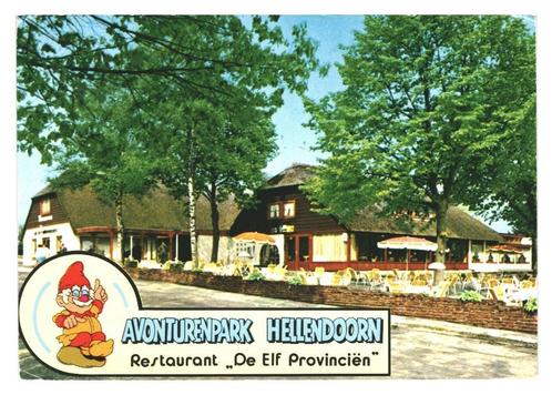 979179	Hellendoorn	Avonturenpark	Restaurant	Nette oude kaart, Verzamelen, Ansichtkaarten | Nederland, Gelopen, Overijssel, Ophalen of Verzenden