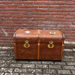 Antieke hutkoffer koffer met originele labels, Antiek en Kunst, Ophalen