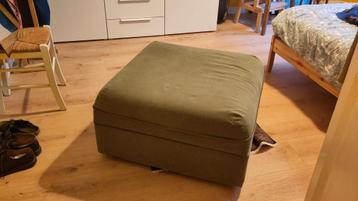  Groene poef / hocker met opbergruimte (Vallentuna) beschikbaar voor biedingen